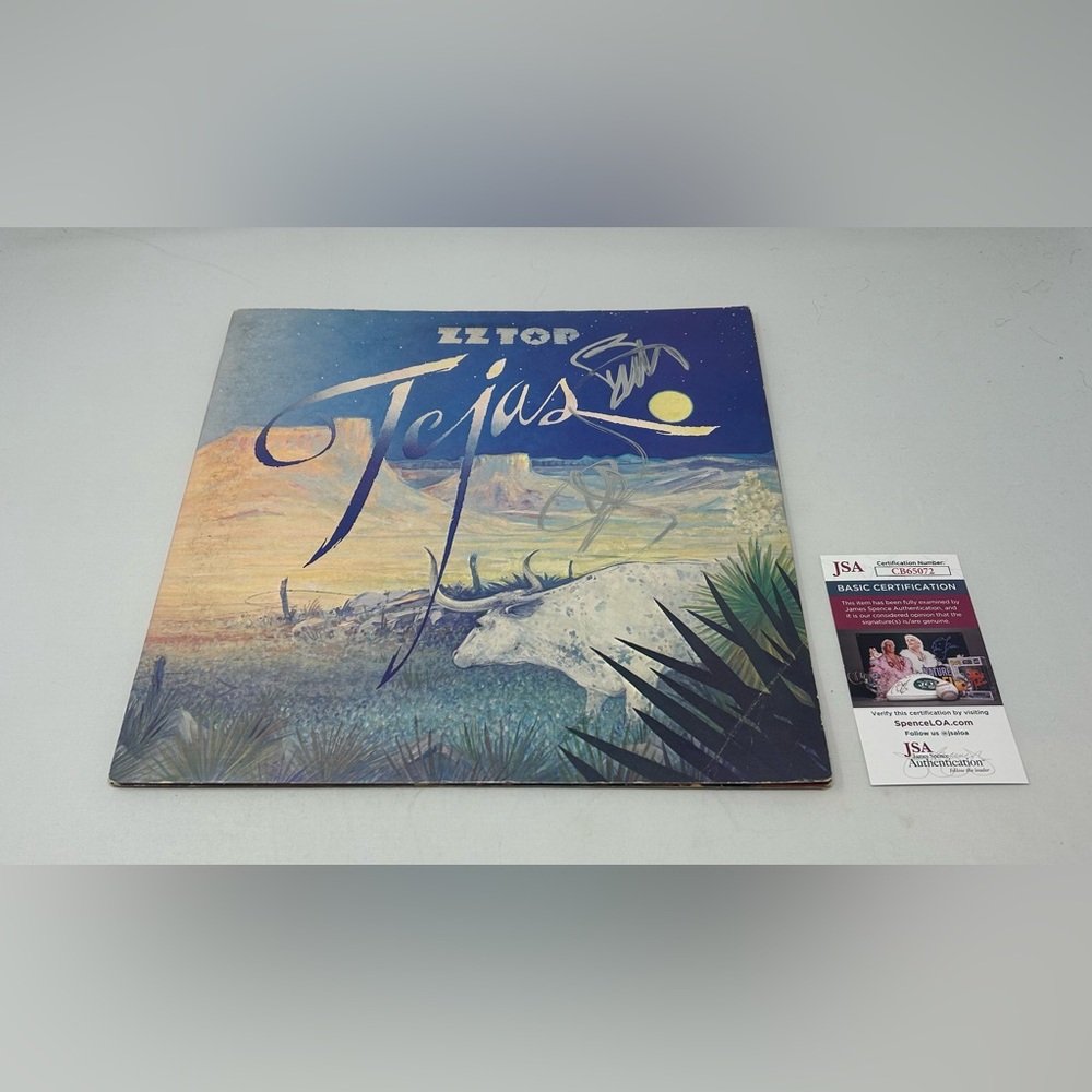 Billy Gibbons signed ZZ Top Tejas Album JSA COA
